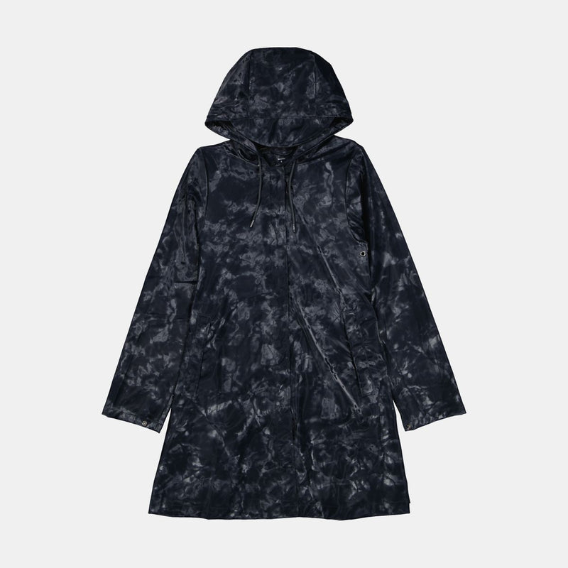 Rains Navy Longer Jacket Size Meduim