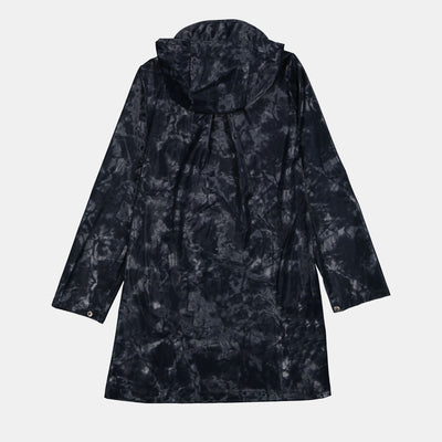 Rains Navy Longer Jacket Size Meduim
