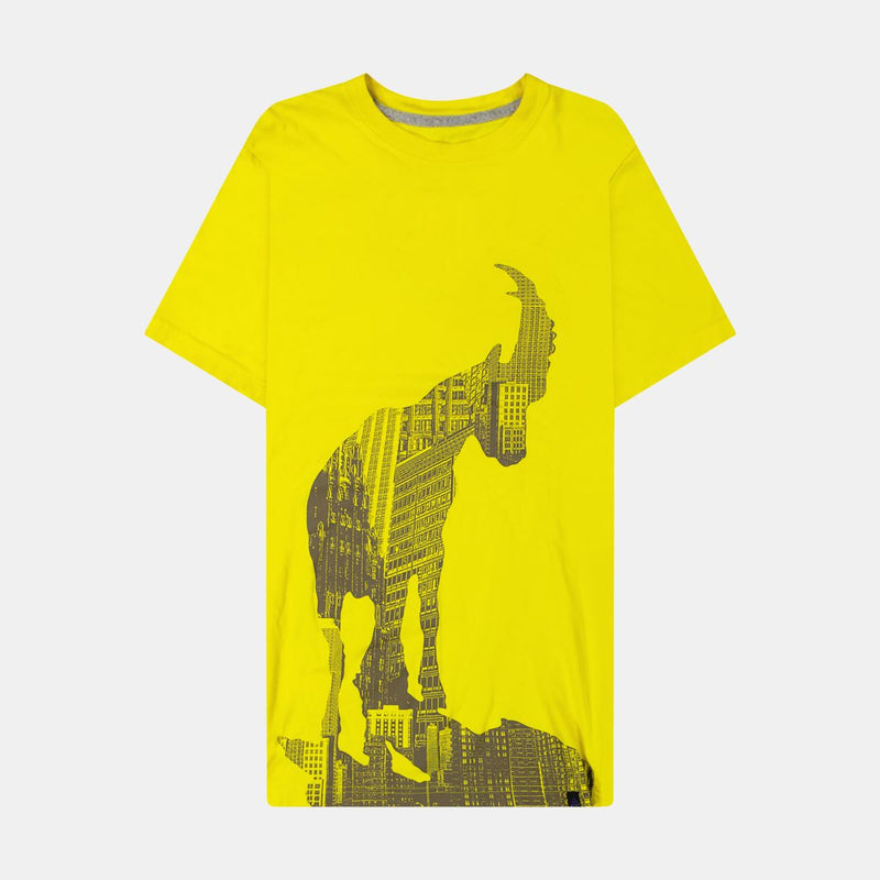 NIKE ACG Yellow Mountain Goat Tee Size Large